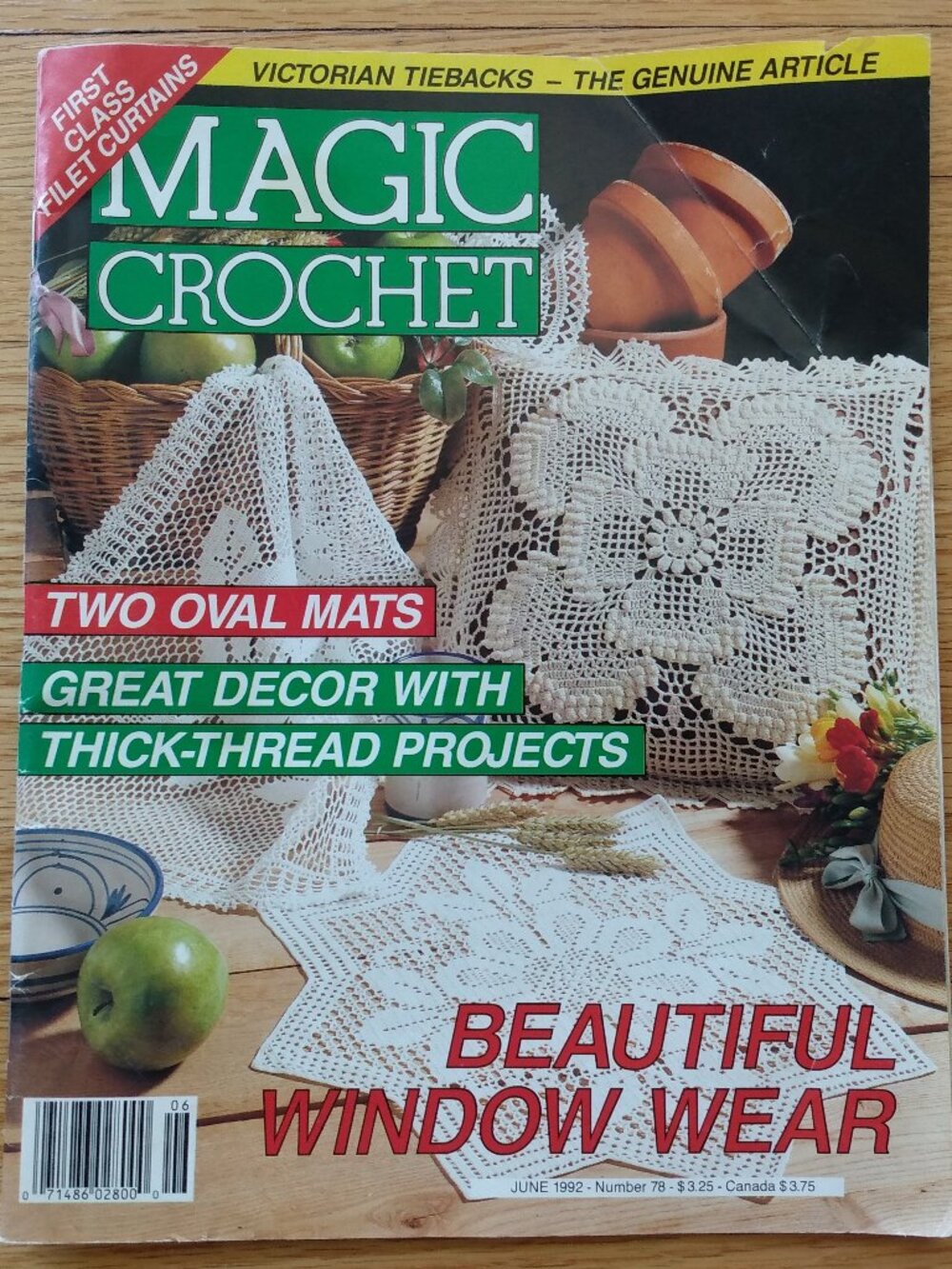 Vintage Magic Crochet Patterns Magazine Victorian Tieback Curtains Angel Church